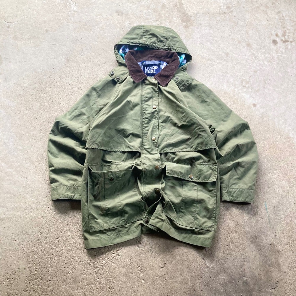 vintage 90s lands end barn jacket